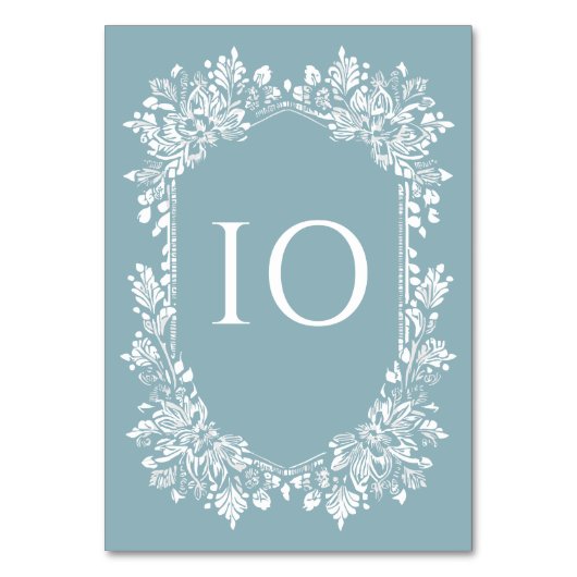 Norwich Wedding Tischnummer (Vorderseite)