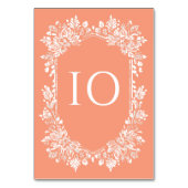 Norwich Wedding Tischnummer (Vorderseite)