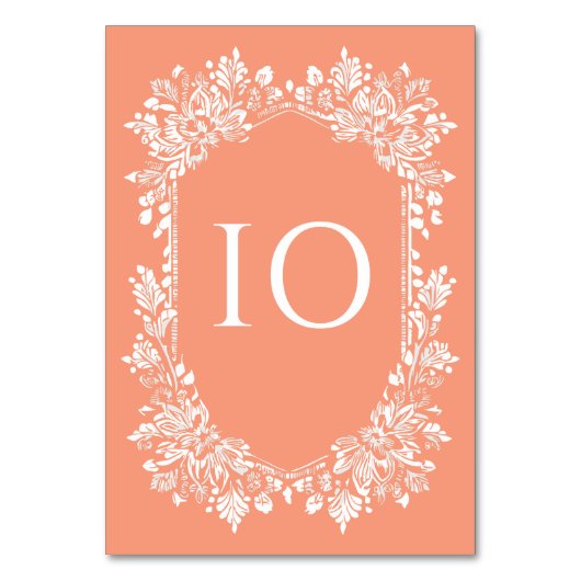 Norwich Wedding Tischnummer (Vorderseite)