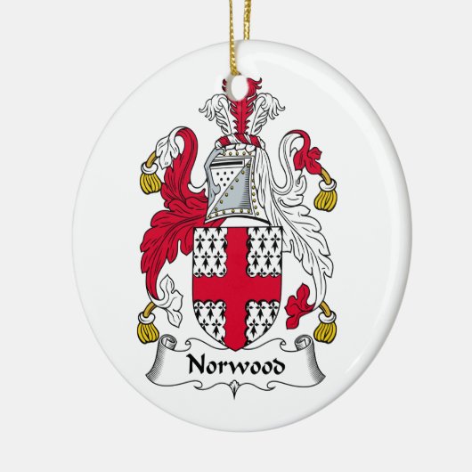 Norwood Familienwappen Keramik Ornament (Links)