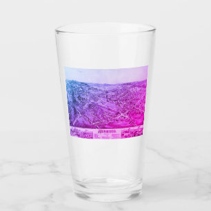 Norwood, MA Vintag Map 1882 Glas