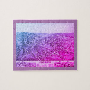Norwood, MA Vintag Map 1882 Puzzle