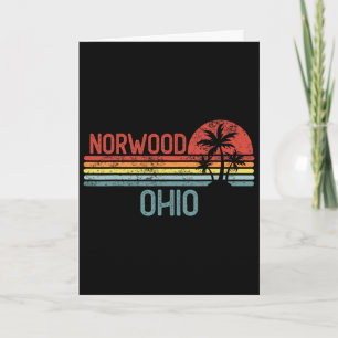 Norwood Ohio Lustig Usa Stadt Trip Heim Wurzeln Karte