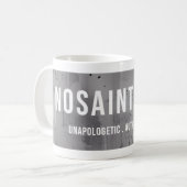 NoSaintWear Identity Kaffeetasse (Vorderseite Links)
