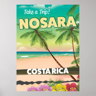 Nosara Costa Rica Reiseplakat Poster