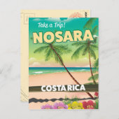 Nosara Costa Rica Reiseplakat Postkarte (Vorne/Hinten)