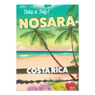 Nosara costa-ricanisches Reiseplakat Fotodruck
