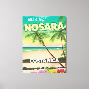 Nosara costa-ricanisches Reiseplakat Leinwanddruck