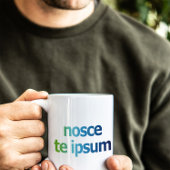 Nosce Te Ipsum-Erkenne Dich Selbst-Ausdrücke Kaffeetasse