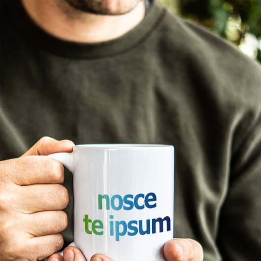 Nosce Te Ipsum-Know Thyself-Expressions Kaffeetasse