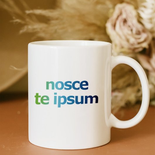 Nosce Te Ipsum-Know Thyself-Expressions Kaffeetasse