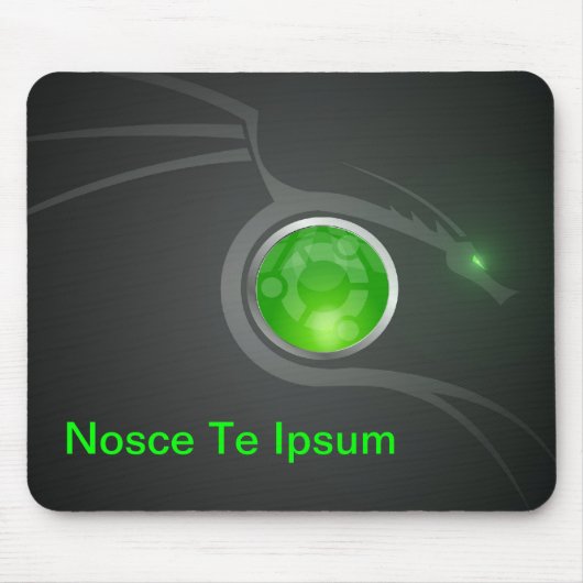 Nosce Te Ipsum Ubuntu Drache-Enthusiast mousepad (Vorne)