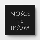 Nosce the ipsum fotoplatte (Vorderseite)