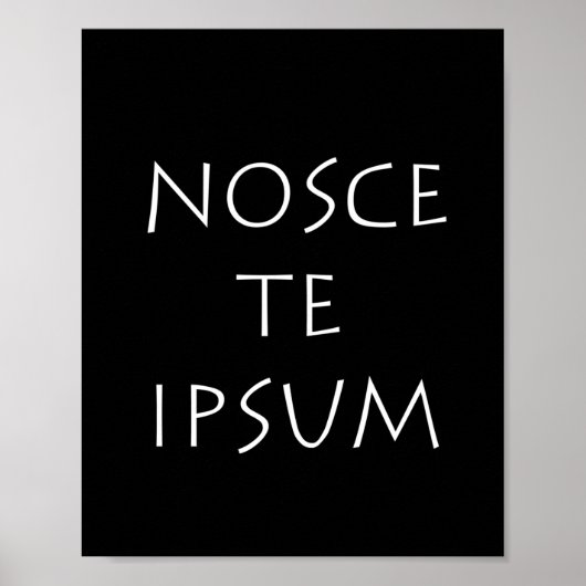 Nosce the ipsum poster (Vorne)
