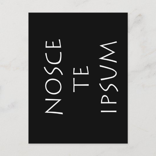 Nosce the ipsum postkarte (Vorderseite)