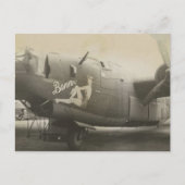 Nose Art on a B24 Liberator Postkarte (Vorderseite)