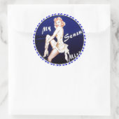 NOSE ART RUNDER AUFKLEBER (Tasche)