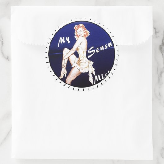 NOSE ART RUNDER AUFKLEBER (Tasche)