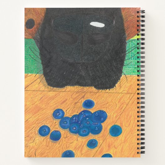 Nose$Blueberry notebook Notizblock (Rückseite)