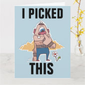 NOSE PICKER FUNNY BIRTHDAY ÜBERSICHTE KARTE (Gelbe Blume)