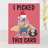 NOSE PICKER FUNNY CHRISTMAS ÜBERSICHTEN KARTEN (Gelbe Blume)