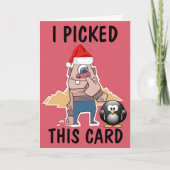 NOSE PICKER FUNNY CHRISTMASS CARDS KARTE (Vorderseite)