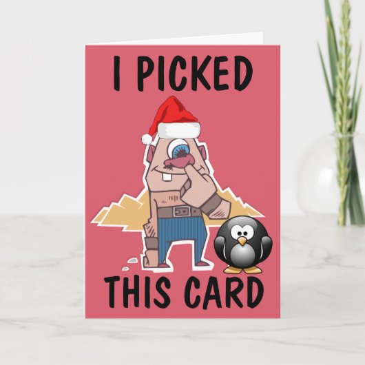 NOSE PICKER FUNNY CHRISTMASS CARDS KARTE (Vorderseite)