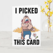 NOSE PICKER FUNNY GEBURTSTAGSKARTEN KARTE (Gelbe Blume)