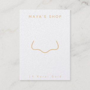 Nose Piercing Juwelier Display Card Visitenkarte