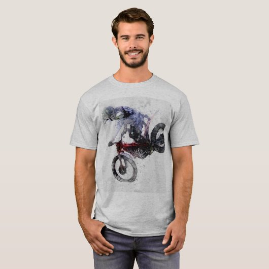 Nose Stand - Motocross Rider T-Shirt (Vorne ganz)