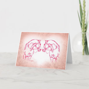 Nose to Nose Big Heart Feiertagskarte