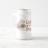 Nosegay Lotus Teich Bierglas (Vorderseite Links)