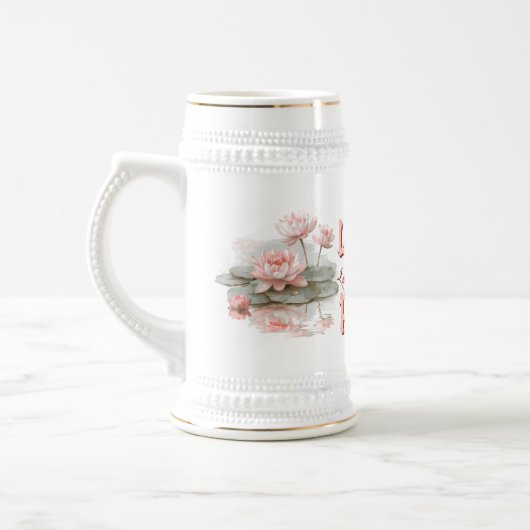 Nosegay Lotus Teich Bierglas (Links)