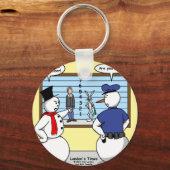 Noseless Snowman Bunny Suspting Geschenke & T-Shir Schlüsselanhänger (Vorderseite)