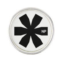 Nosetouch Presse-rundes silbernes Revers-Button