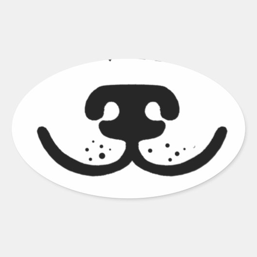 Nosewerk Ovaler Aufkleber (Vorderseite)