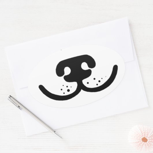 Nosewerk Ovaler Aufkleber (Umschlag)