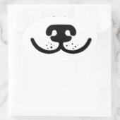 Nosewerk Ovaler Aufkleber (Tasche)