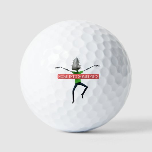 Nosey business golfball (Vorderseite)