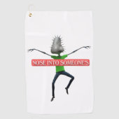 Nosey business golfhandtuch (Vorderseite)