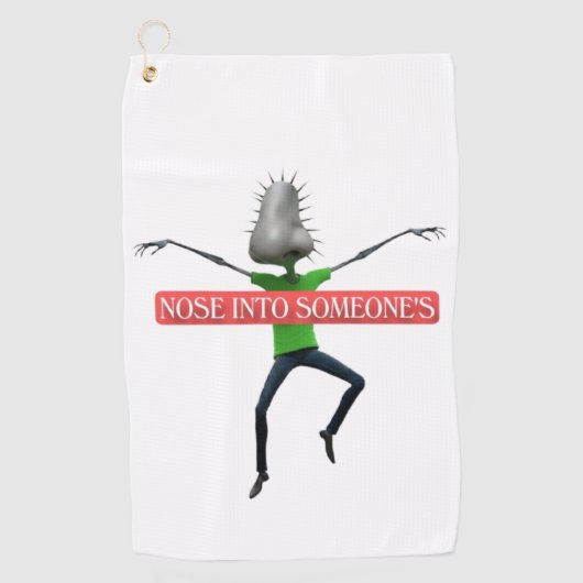 Nosey business golfhandtuch (Vorderseite)