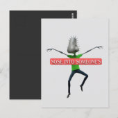 Nosey business postkarte (Vorne/Hinten)