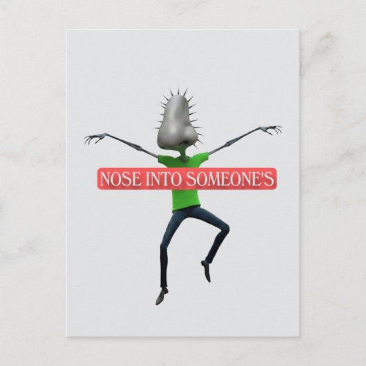 Nosey business postkarte (Vorderseite)