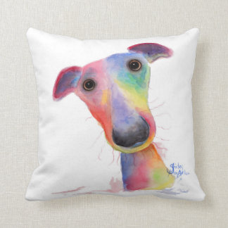 Nosey Dog 'Hank' Whippet / Greyhound Cushion Kissen