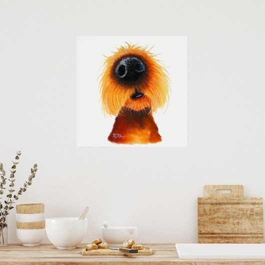 Nosey Dog ' SMELLS LiKe SuNSHiNe ' von Shirley Mac Poster (Küche)