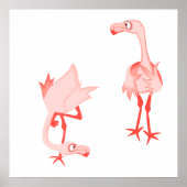 Nosey flamingo poster (Vorne)