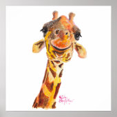 Nosey Giraffe ' Jo ' von Shirley MacArthur Poster (Vorne)