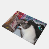 Nosey rat fußmatte (Schrägansicht)