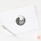 Nosferatu Crawling Treppen Runder Aufkleber (Umschlag)