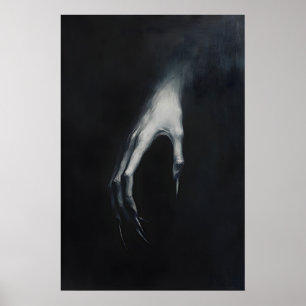 Nosferatu Dracula gekrallte Hand in der Dunkelheit Poster